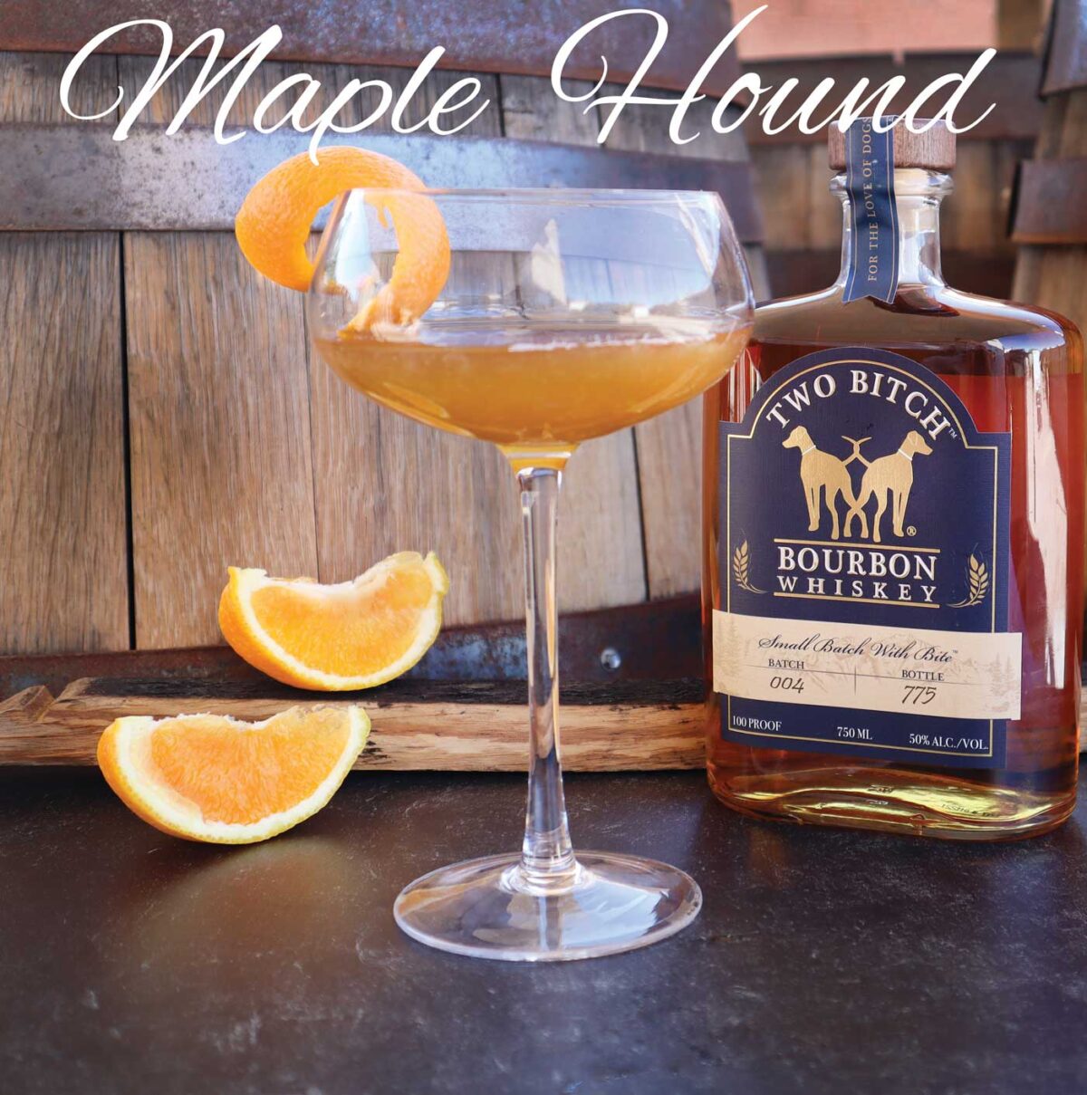 Small Batch With Bite Maple Hound Cocktail Bourbon Whiskey