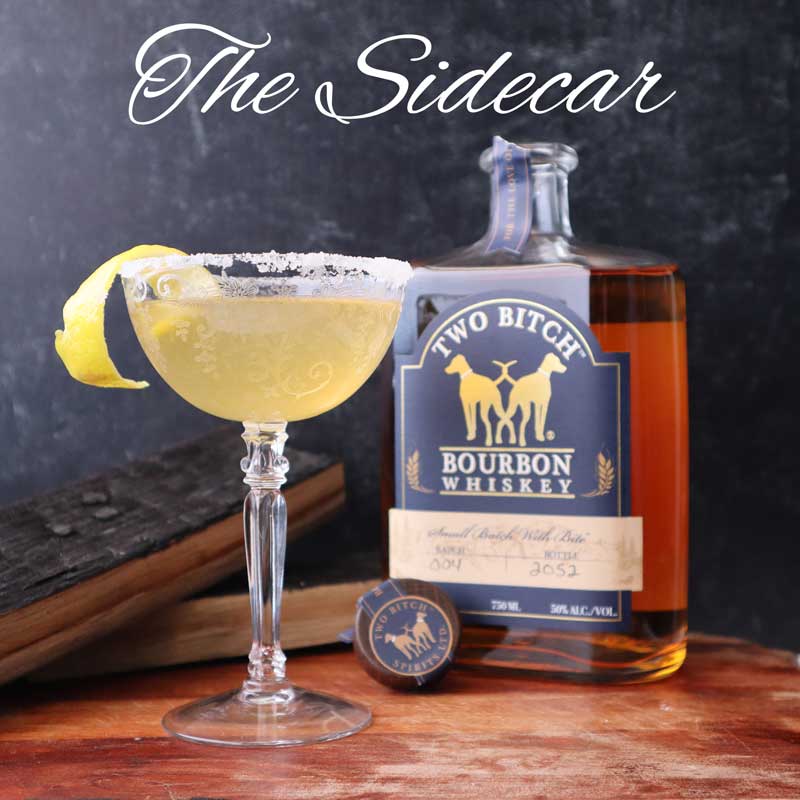 Two Bitch Bourbon Sidecar cocktail